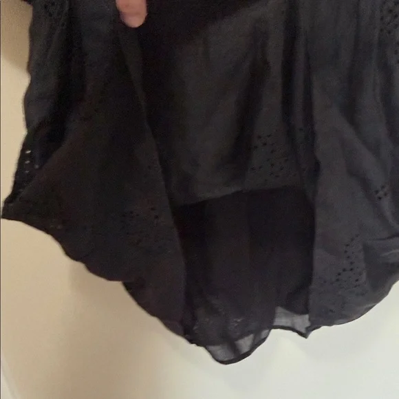 FRAME Black Puff Sleeve Eyelet Dress - Picture 8 of 14